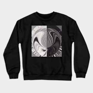 Black & White Crazy Blob Crewneck Sweatshirt